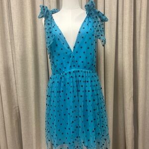 Buddy Love Blue Polka Dot Tulle Dress - NWT